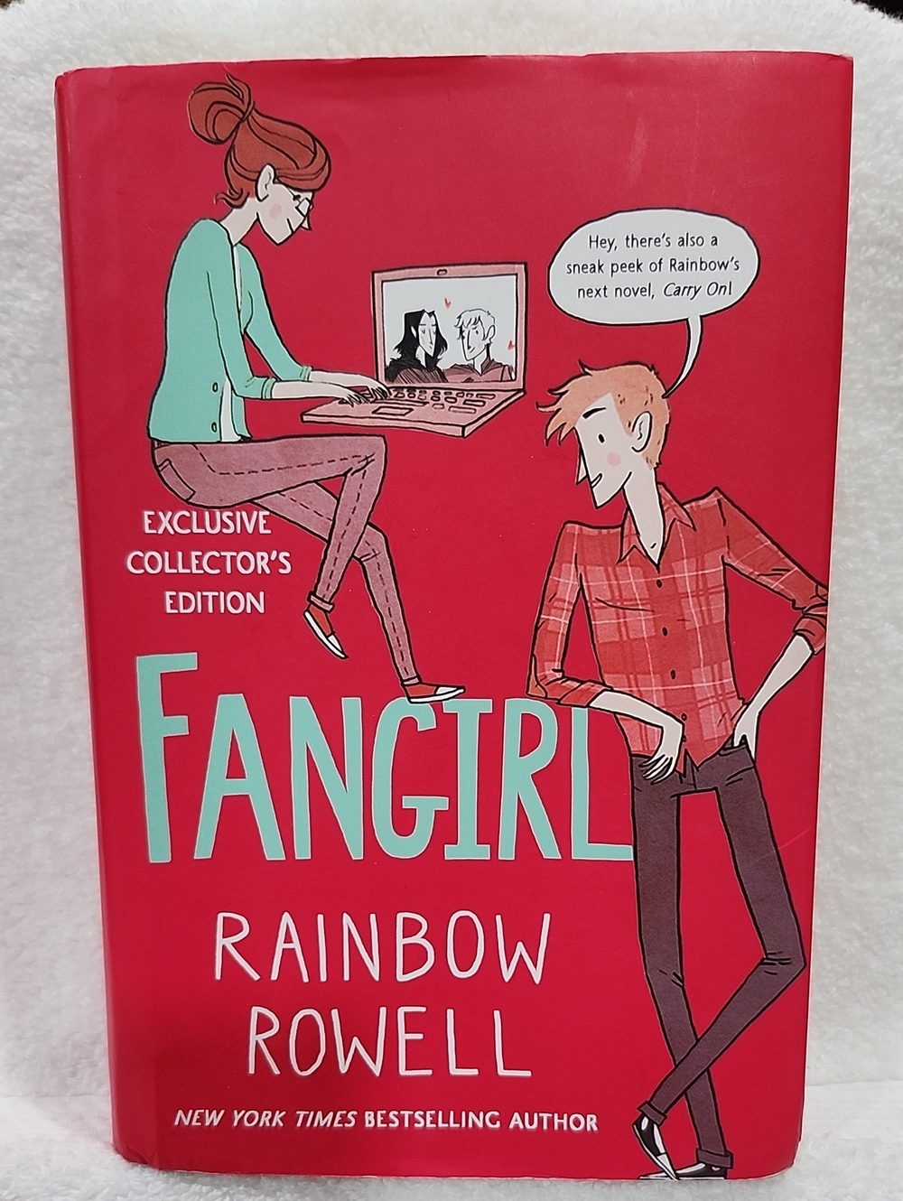 "Fangirl" by Rainbow Rowell Hardcover Book
